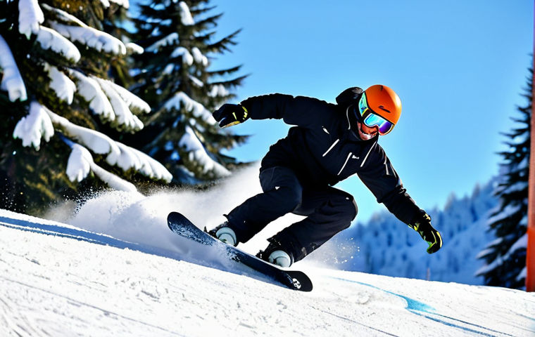 스키 강사와 클라이언트 관계 구축 - Beginner Lesson**

A ski instructor, fully clothed in winter sports gear (jacket, pants, gloves, hel...