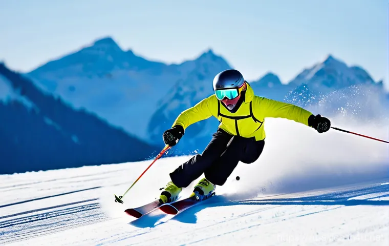 스키 강사의 고객 만족도 유지 전략 - **Prompt:** A friendly, experienced ski instructor, wearing a modern, well-fitted ski uniform (jacke...