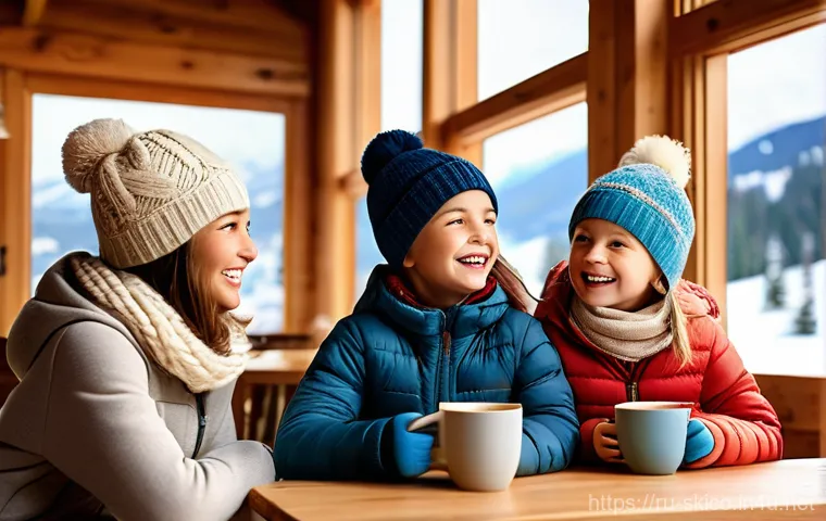 스키 강사의 업무와 가족 생활 균형 - **Prompt:** A dynamic shot of a male or female ski instructor, dressed in a professional, brightly c...