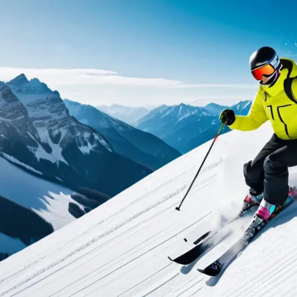 스키 강사의 고객 중심 강의 사례 - Here are three detailed image prompts in English, designed to be 15+ appropriate and free from any i...