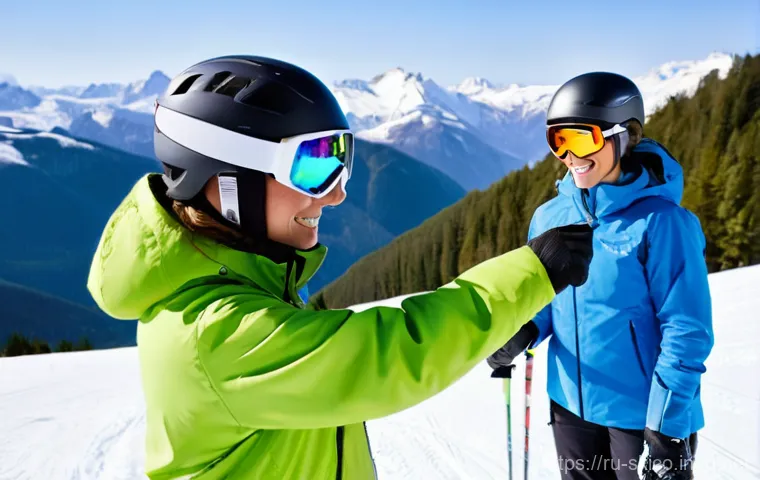 스키 강사의 고객 중심 강의 사례 - Image Prompt 1: Personalized Coaching for Breakthrough Progress**