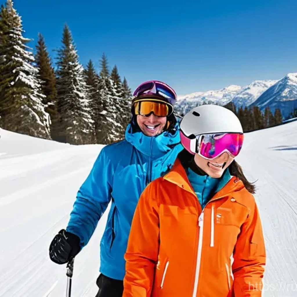 스키 강사의 이론과 실습 통합 사례 - **Prompt:** A dynamic scene at a picturesque ski resort in Russia. An experienced male ski instructo...