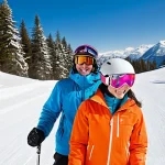 Home 16 스키 강사의 이론과 실습 통합 사례 - **Prompt:** A dynamic scene at a picturesque ski resort in Russia. An experienced male ski instructo...