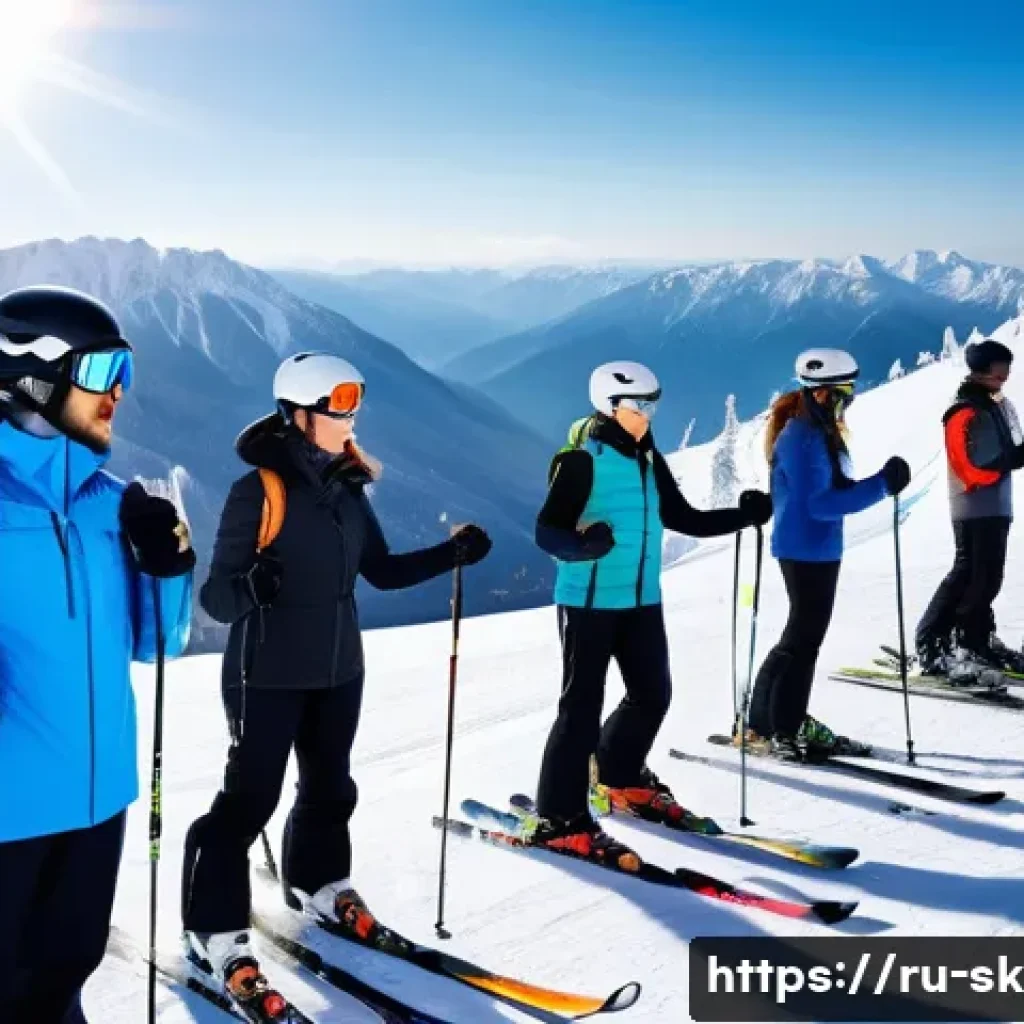 스키 강사의 동계 시즌 준비 - A professional ski instructor wearing layered winter sports clothing, including insulated jacket, th...