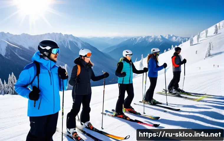 스키 강사의 동계 시즌 준비 - A professional ski instructor wearing layered winter sports clothing, including insulated jacket, th...