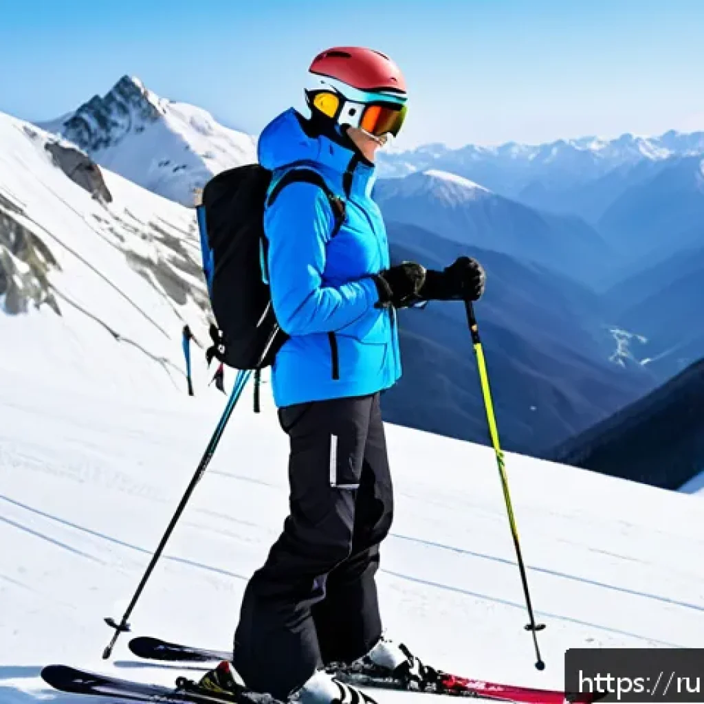 스키 강사의 성취감을 느낀 순간 - A beginner skier in a snowy mountain resort setting, wearing appropriate ski gear including a warm, ...