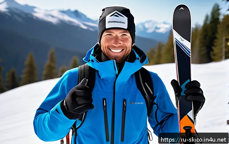 스키 강사로서의 패션 및 의상 팁 - A professional ski instructor dressed in high-performance synthetic thermal underwear made of polyes...